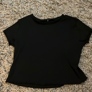 black crop top